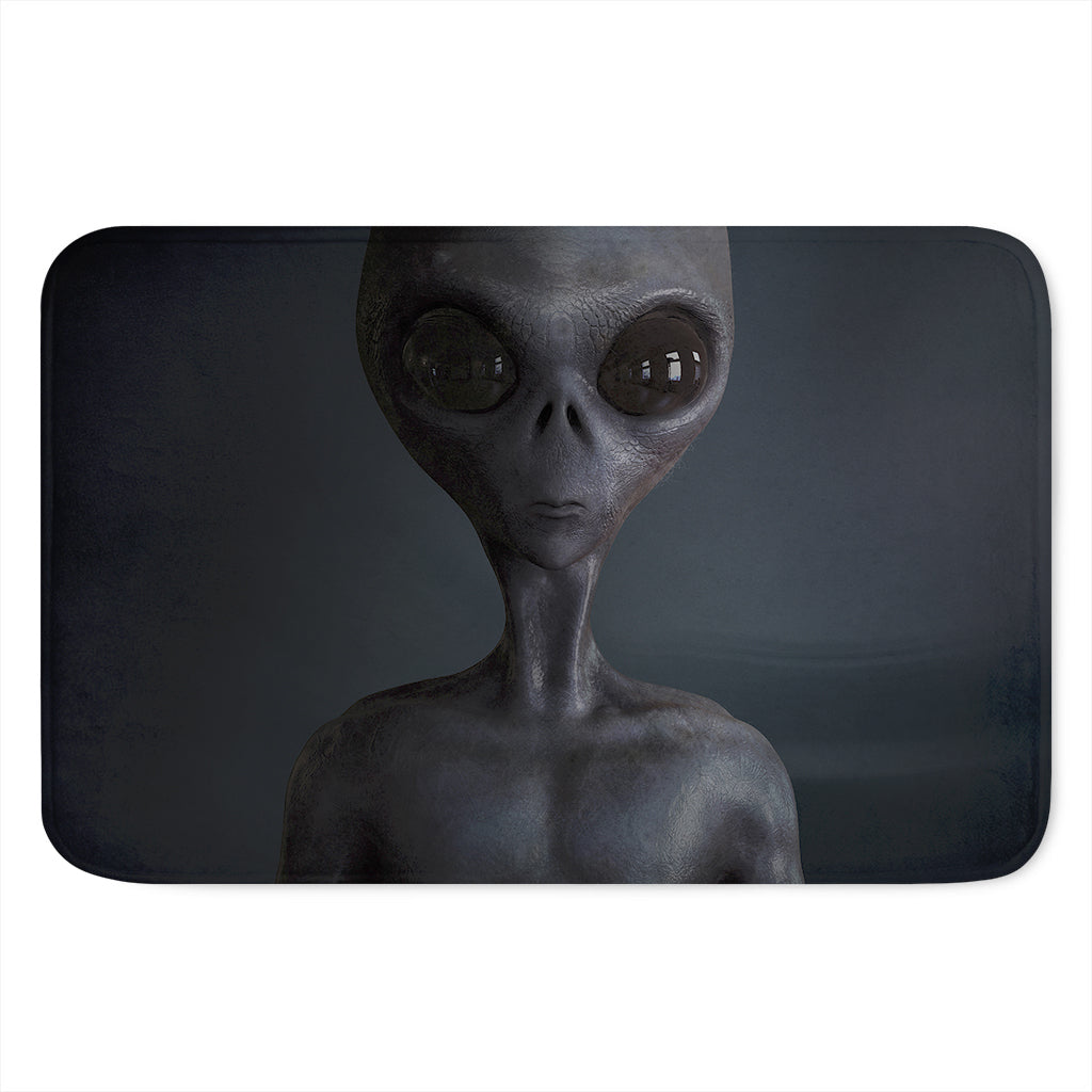 Scary Grey Alien 3D Print Indoor Door Mat