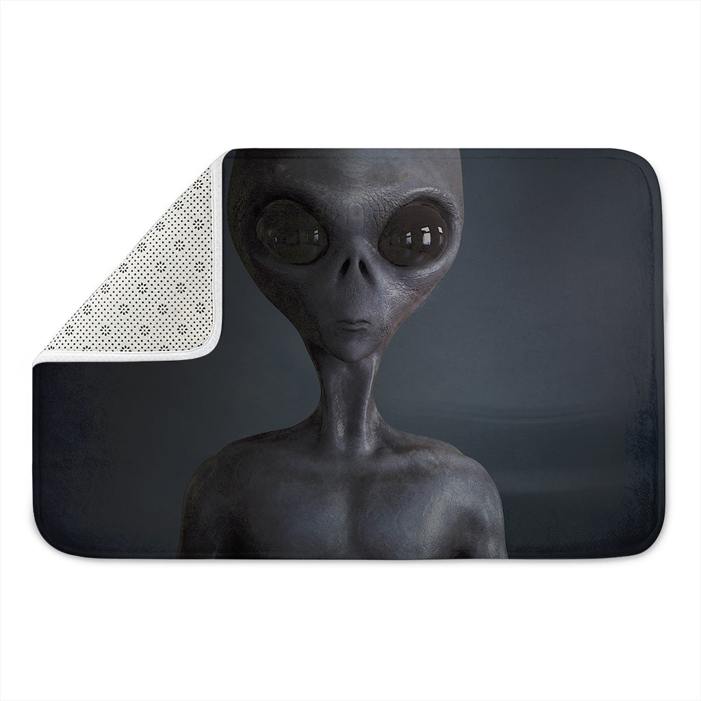 Scary Grey Alien 3D Print Indoor Door Mat