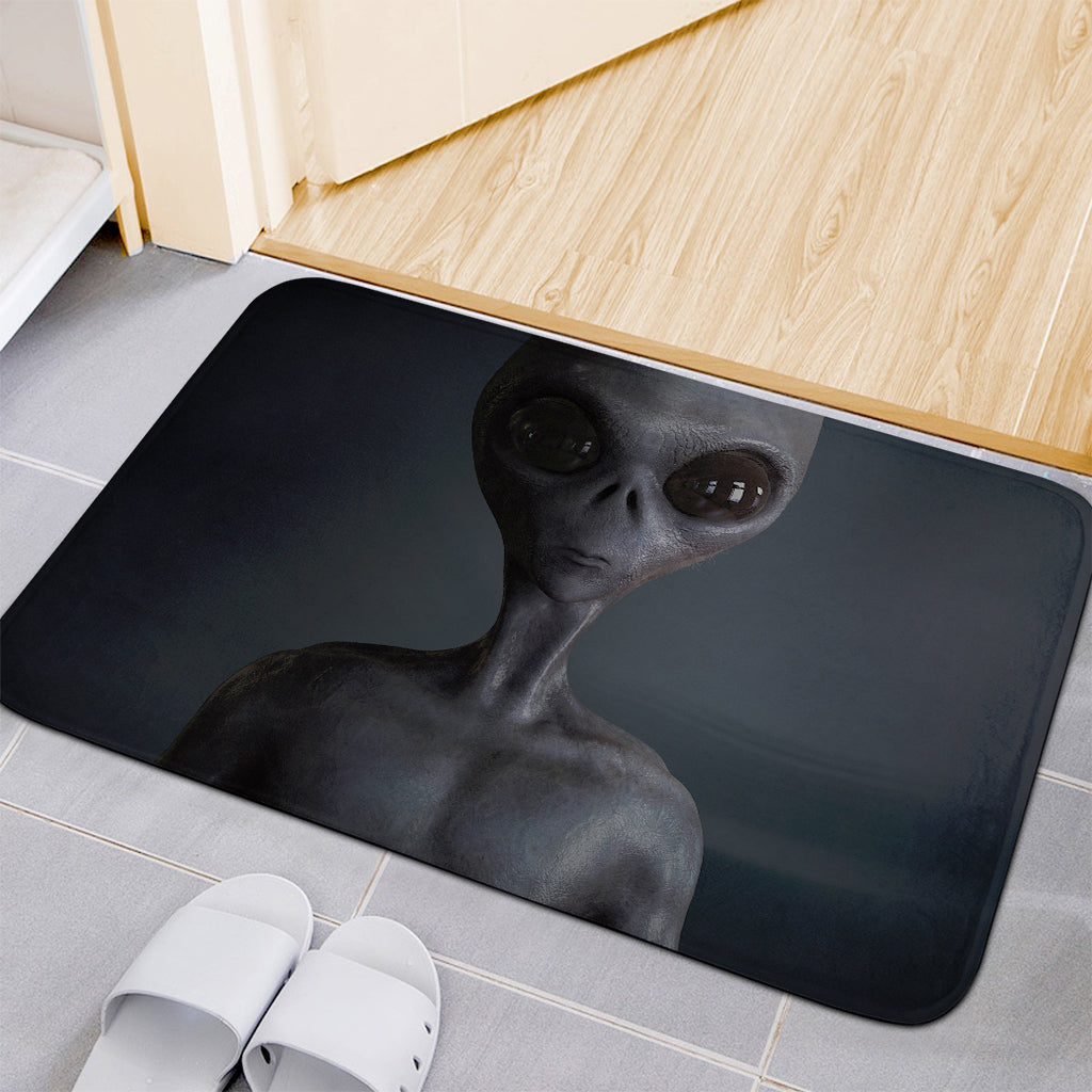 Scary Grey Alien 3D Print Indoor Door Mat