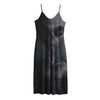 Scary Grey Alien 3D Print Jersey Midi Cami Dress