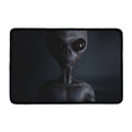 Scary Grey Alien 3D Print Kitchen Mat