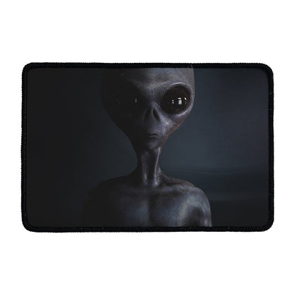 Scary Grey Alien 3D Print Kitchen Mat