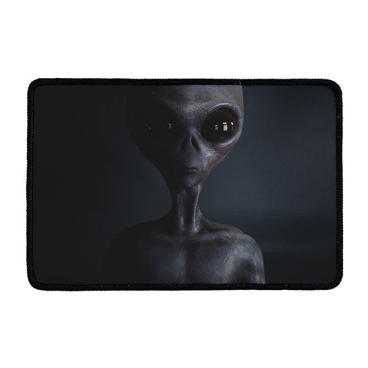 Scary Grey Alien 3D Print Kitchen Mat