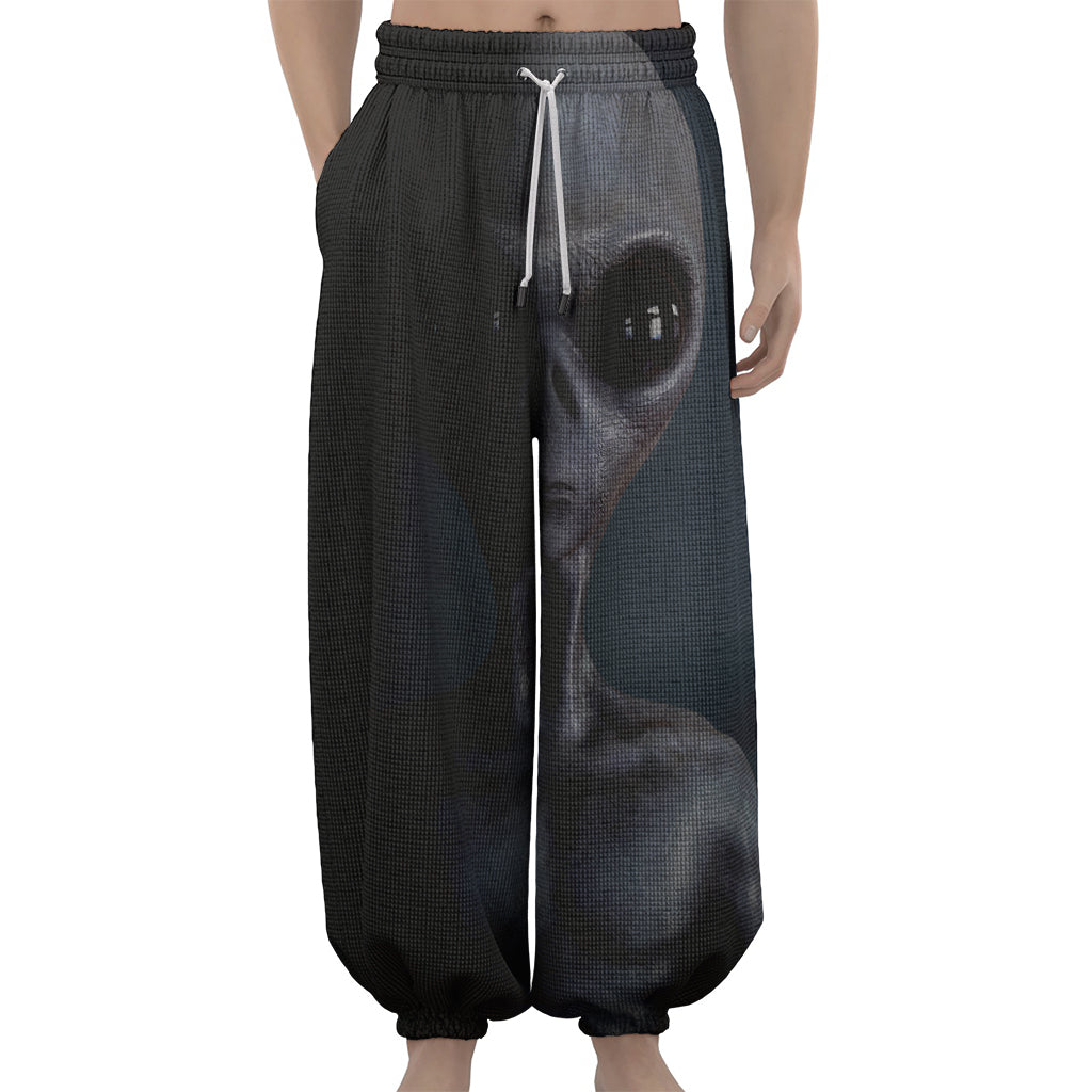 Scary Grey Alien 3D Print Lantern Pants