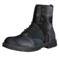 Scary Grey Alien 3D Print Lace-Up Boots