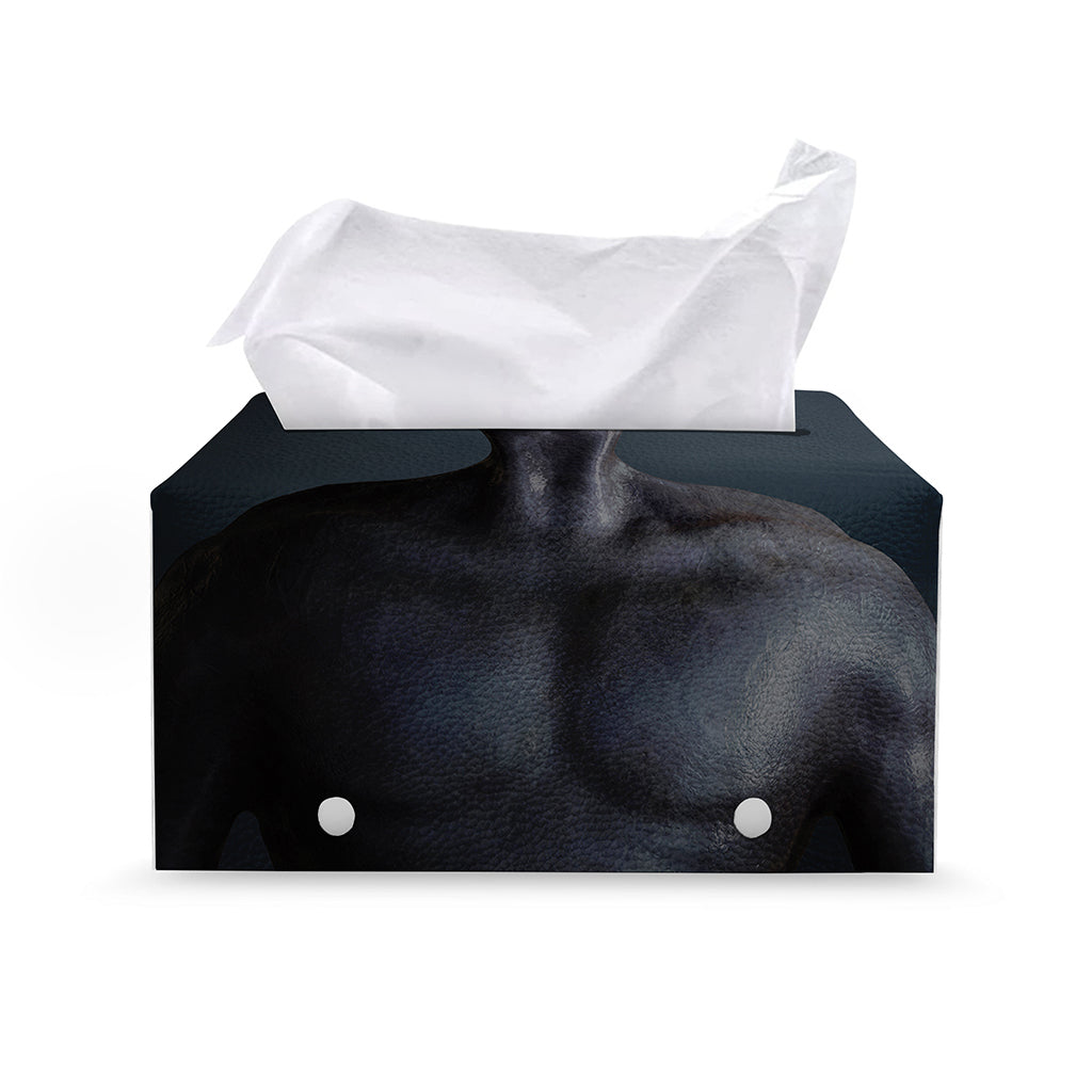 Scary Grey Alien 3D Print Leather Tissue Box Cover