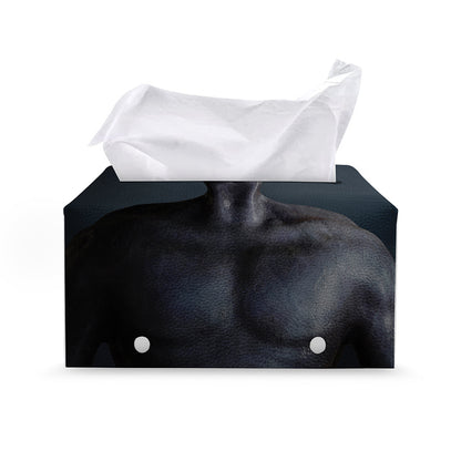 Scary Grey Alien 3D Print Leather Tissue Box Cover