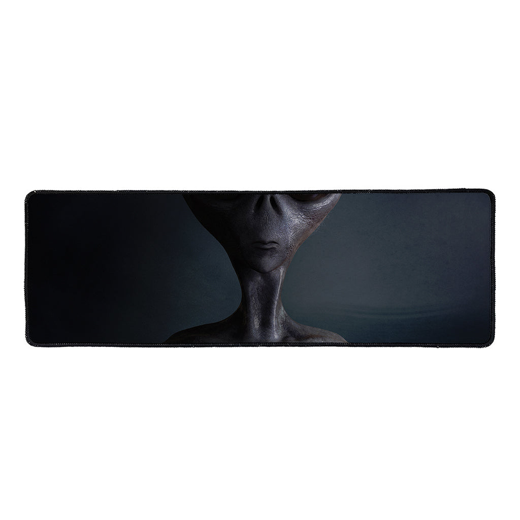 Scary Grey Alien 3D Print Long Kitchen Mat