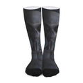 Scary Grey Alien 3D Print Long Socks