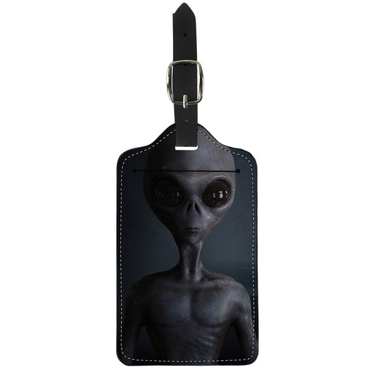 Scary Grey Alien 3D Print Luggage Tag