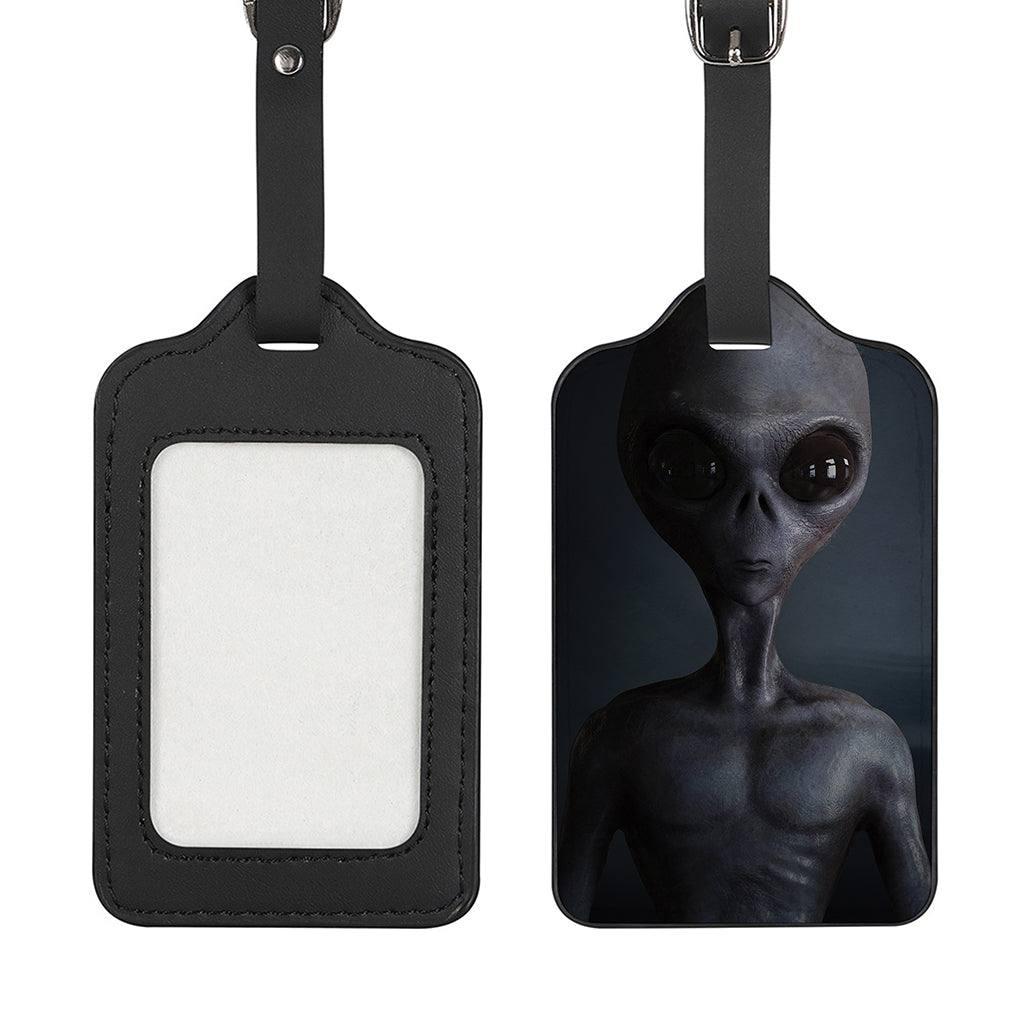 Scary Grey Alien 3D Print Luggage Tag