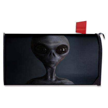 Scary Grey Alien 3D Print Mailbox Cover
