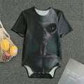 Scary Grey Alien 3D Print Men's Bodysuit