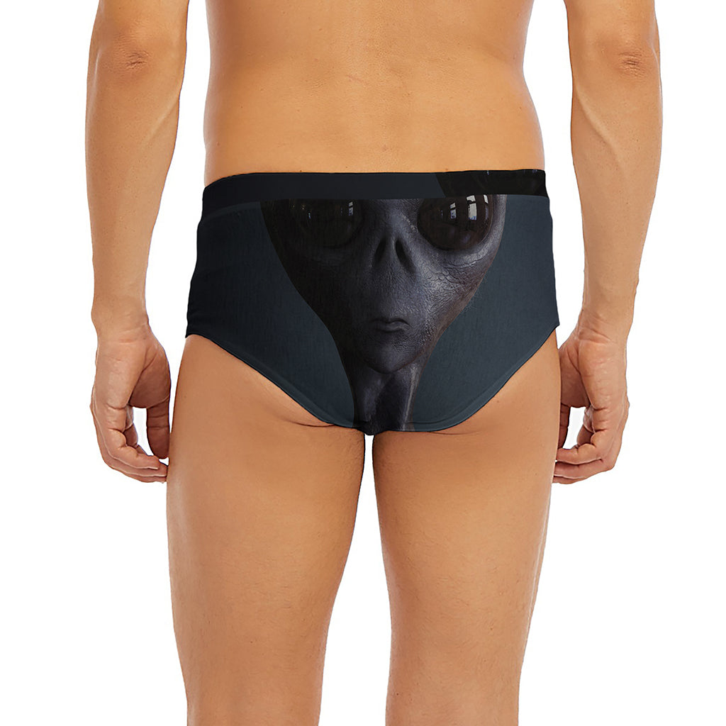 Scary Grey Alien 3D Print Men's Briefs