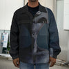 Scary Grey Alien 3D Print Men's Shirt Jacket