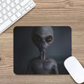 Scary Grey Alien 3D Print Mouse Pad
