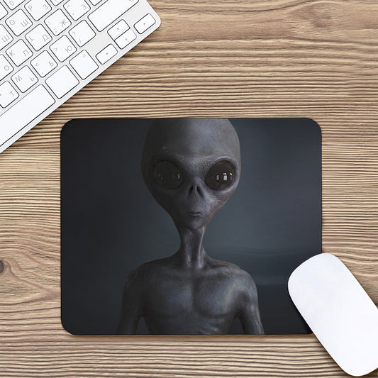 Scary Grey Alien 3D Print Mouse Pad