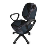 Scary Grey Alien 3D Print Office Chair Cover