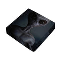 Scary Grey Alien 3D Print Outdoor Seat Cushion Cover