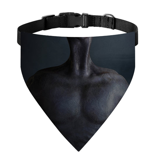 Scary Grey Alien 3D Print Over The Collar Dog Bandana
