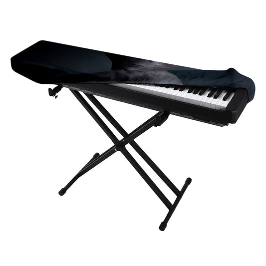 Scary Grey Alien 3D Print Piano Keyboard Cover