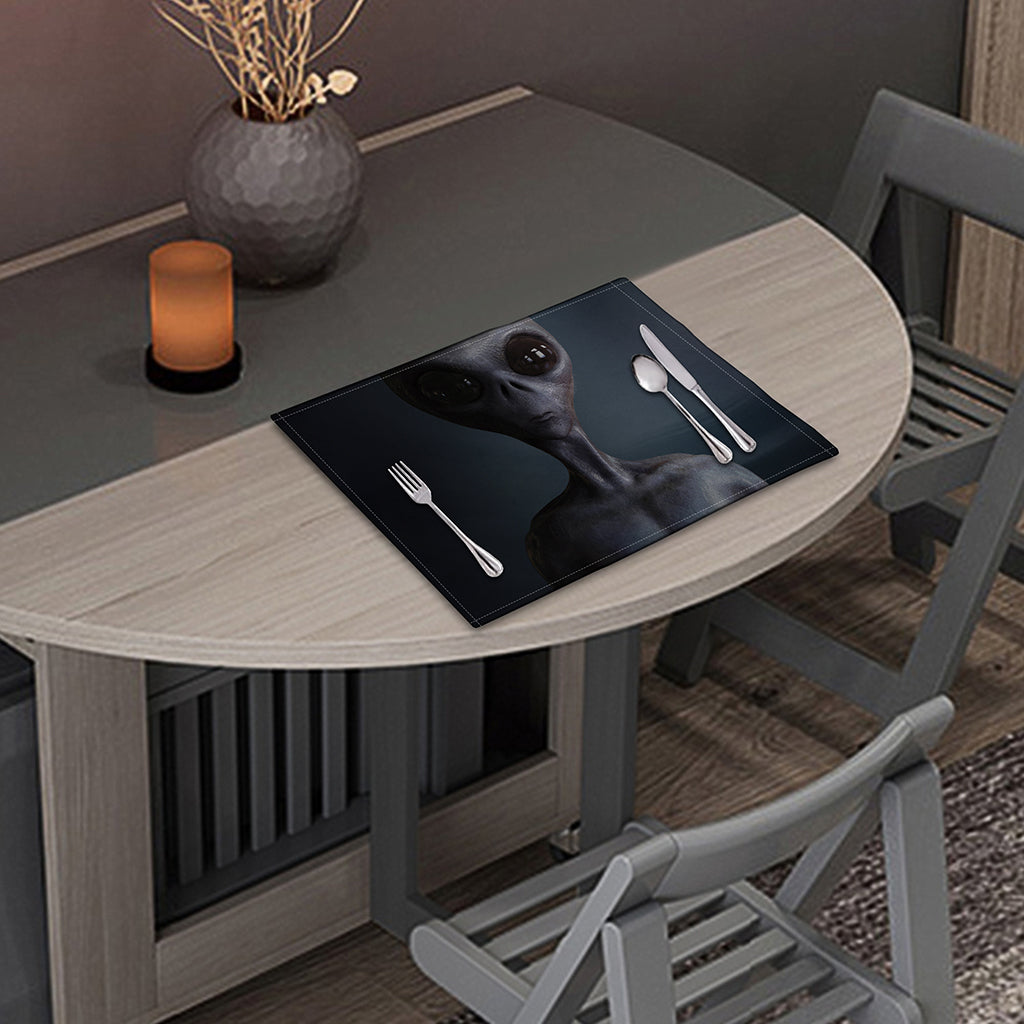 Scary Grey Alien 3D Print Placemat