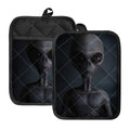 Scary Grey Alien 3D Print Pot Holders With Pocket