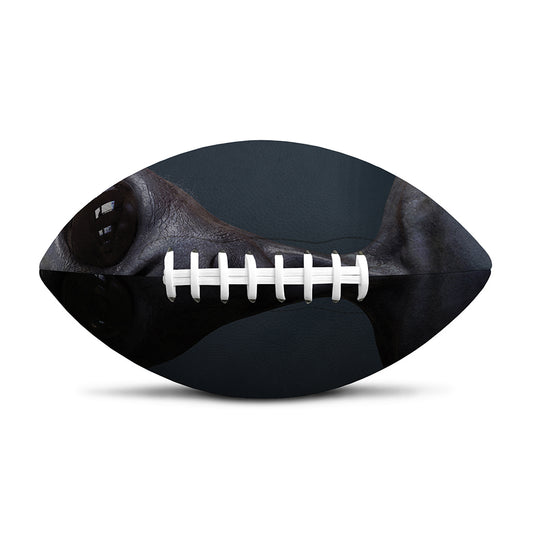 Scary Grey Alien 3D Print Rugby Ball