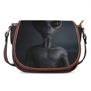 Scary Grey Alien 3D Print Saddle Bag