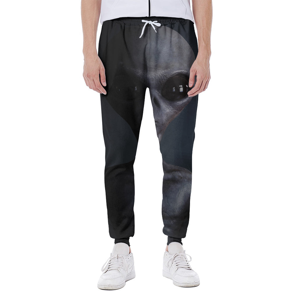 Scary Grey Alien 3D Print Scuba Joggers