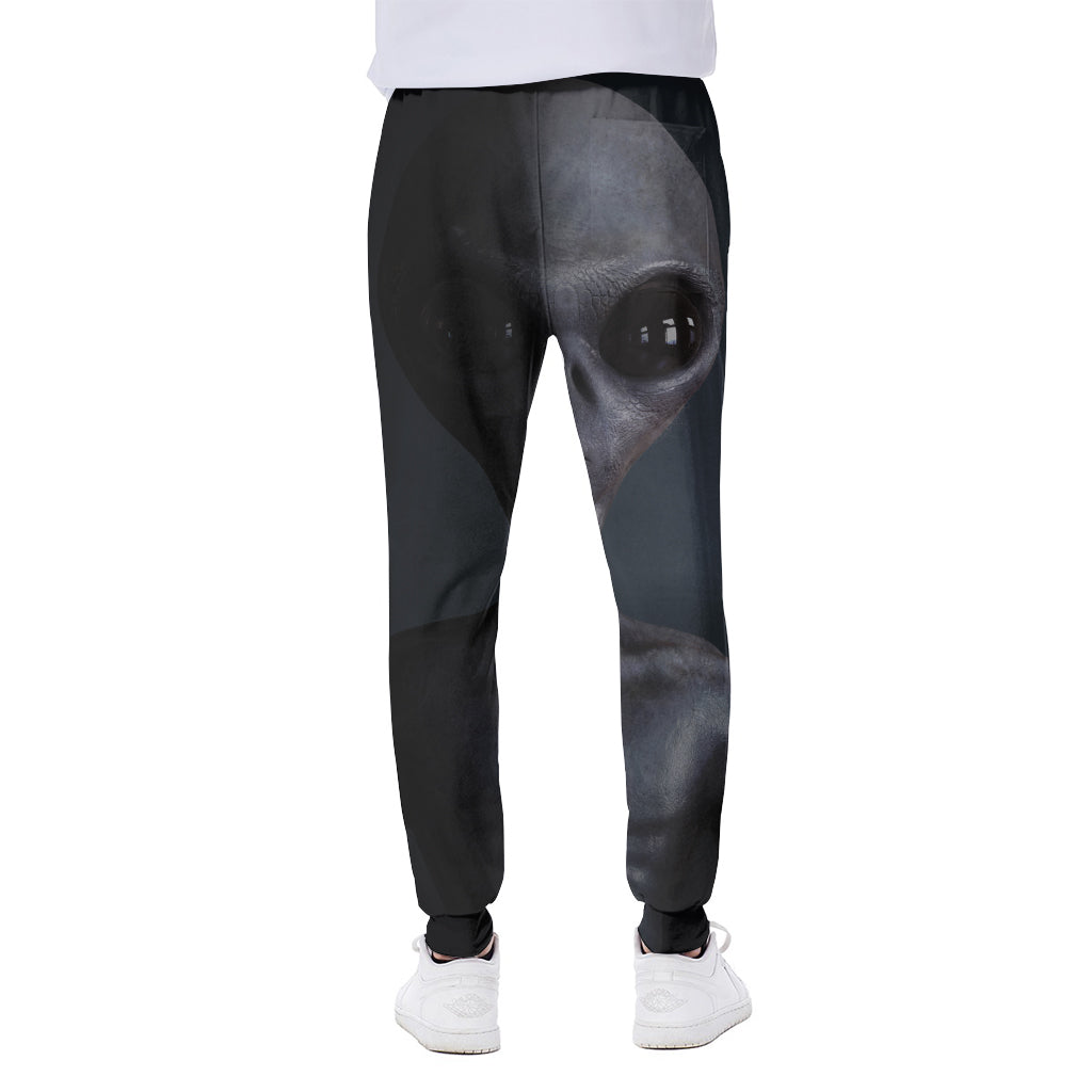 Scary Grey Alien 3D Print Scuba Joggers