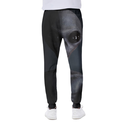 Scary Grey Alien 3D Print Scuba Joggers