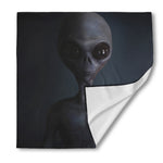 Scary Grey Alien 3D Print Silk Bandana