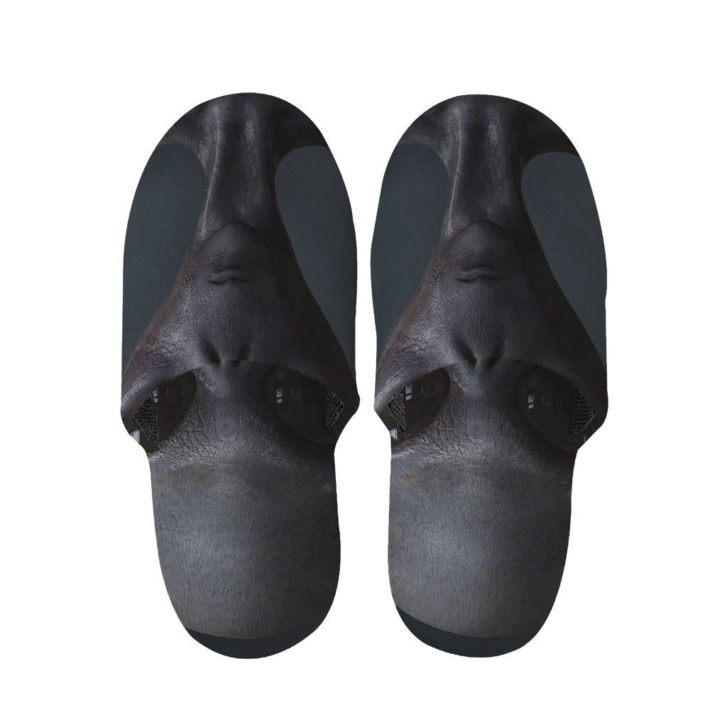 Scary Grey Alien 3D Print Slippers