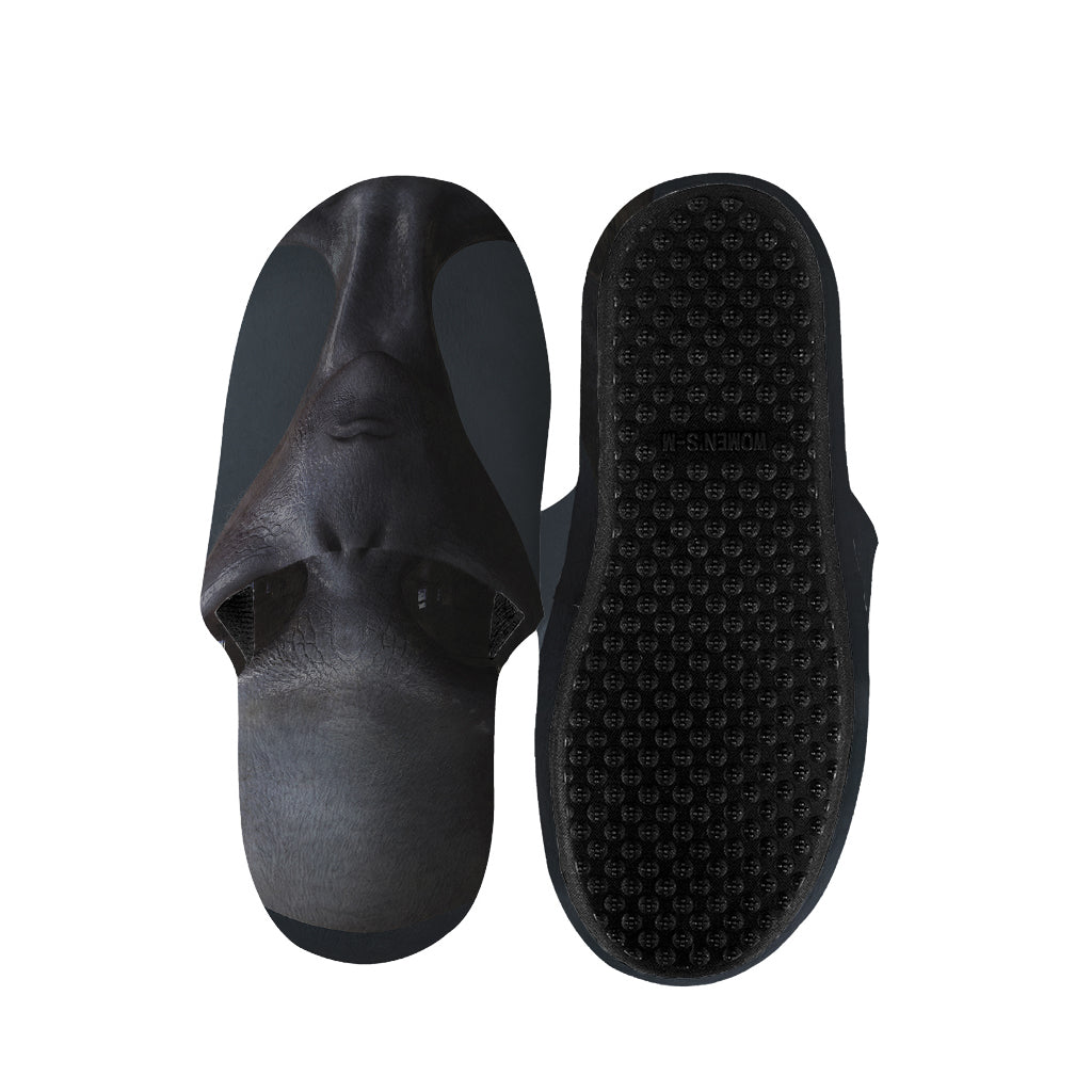 Scary Grey Alien 3D Print Slippers