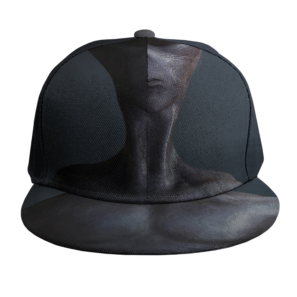 Scary Grey Alien 3D Print Snapback Cap