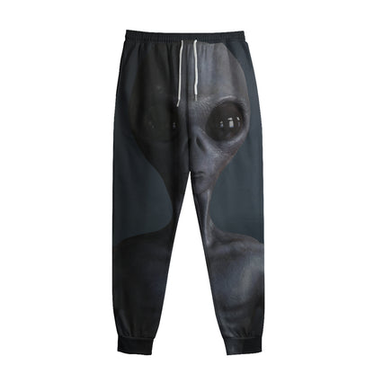 Scary Grey Alien 3D Print Sweatpants