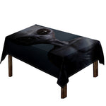 Scary Grey Alien 3D Print Tablecloth