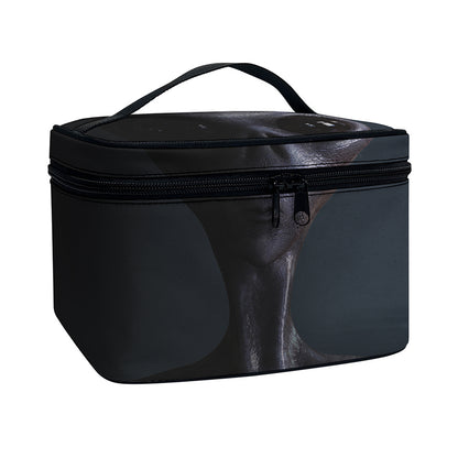 Scary Grey Alien 3D Print Travel Makeup Bag