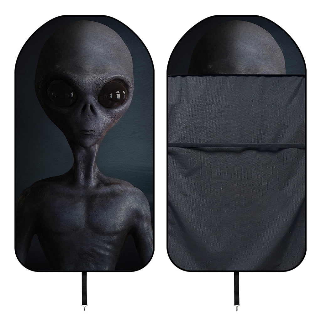 Scary Grey Alien 3D Print Waterproof Car Seat Cover