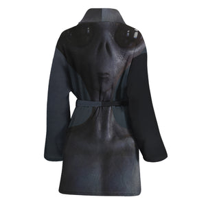 Scary Grey Alien 3D Print Women's Bathrobe