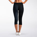 Scary Grey Alien 3D Print Women's Capri Leggings