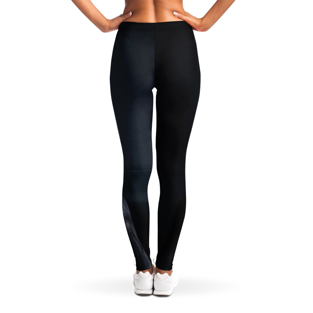 Scary Grey Alien 3D Print Women's Leggings