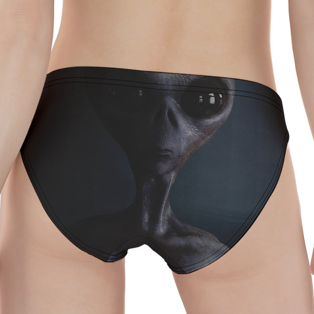 Scary Grey Alien 3D Print Women's Panties