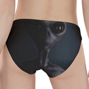 Scary Grey Alien 3D Print Women's Panties