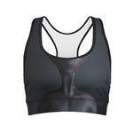 Scary Grey Alien 3D Print Women's Sports Bra