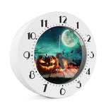 Scary Halloween Pumpkin Print Alarm Clock
