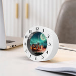 Scary Halloween Pumpkin Print Alarm Clock