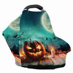 Scary Halloween Pumpkin Print Baby Seat Cover
