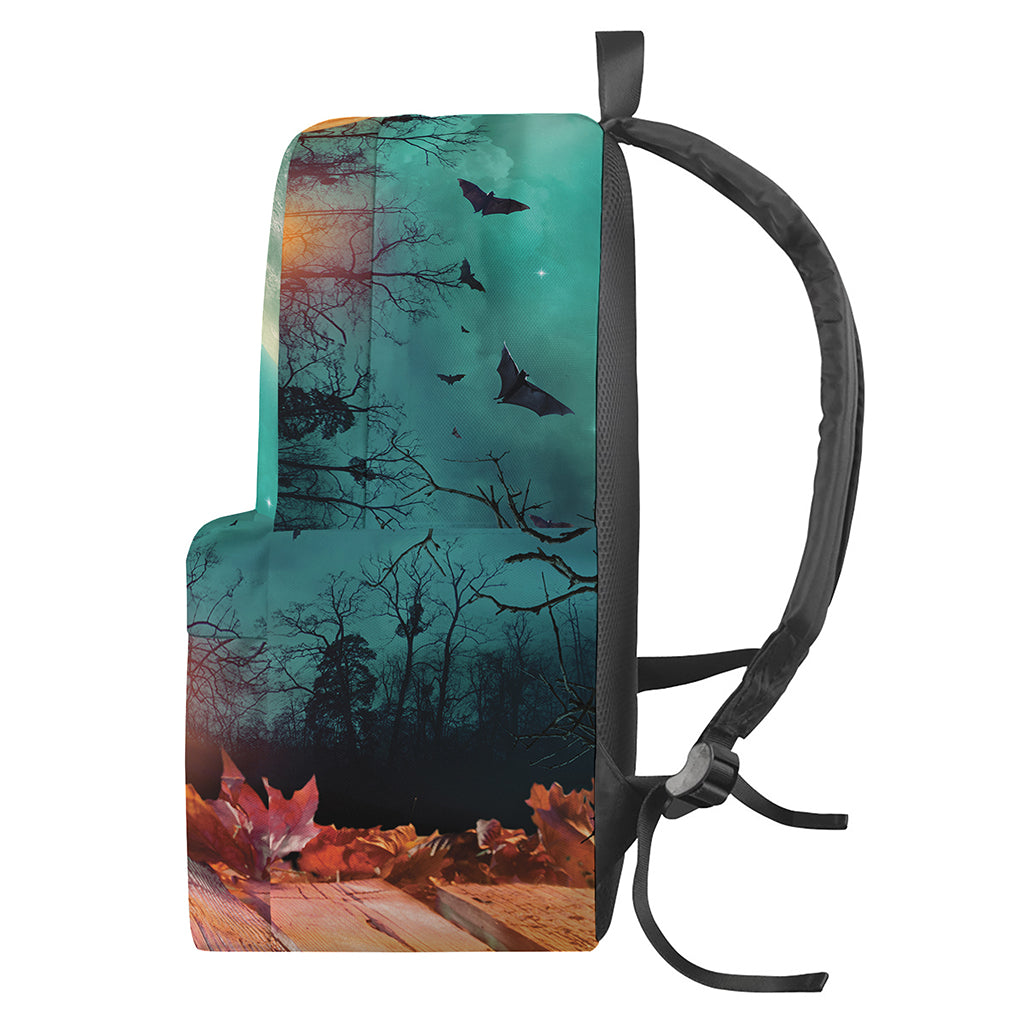 Scary Halloween Pumpkin Print Backpack